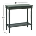 thumbnail image 4 of DecMode Black Traditional Wood Console Table, 31"W x 32"H, 4 of 12