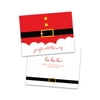 Personalized Santa's Belt Folded Christmas Greeting Card