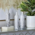 thumbnail image 3 of CosmoLiving by Cosmopolitan 3"W, 12"H Slim Faux Marble Gray Ceramic Vase, Set of 3, 3 of 14