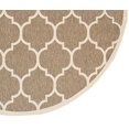 thumbnail image 2 of Safavieh Courtyard Brown Indoor Outdoor Rug - Round 7'10", 2 of 2