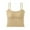Khaki, variant on Women Wireless Seamless Camisole Bra Soft Nylon Fitted Tank Top for Daily Casual Wear Comfortable Slimming Undershirt All Season Fashion