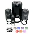 thumbnail image 1 of Hand Wash Only Self-Inking Rubber Stamp Ink Stamper - Lime Green Ink - Small 3/4 Inch, 1 of 7