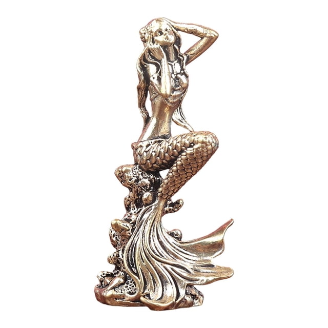 Figura de , pequeña estatua de latón , decoración del hogar, miniescultura coleccionable, adorno para escritorio, maceta, micropaisaje
