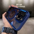 thumbnail image 1 of Luxury Magnetic Metal Lens Bumper Protection Case For iPhone 15 14 13 12 11 Pro Max Plus Wireless Charge Hard Back Clear Cover, 1 of 7