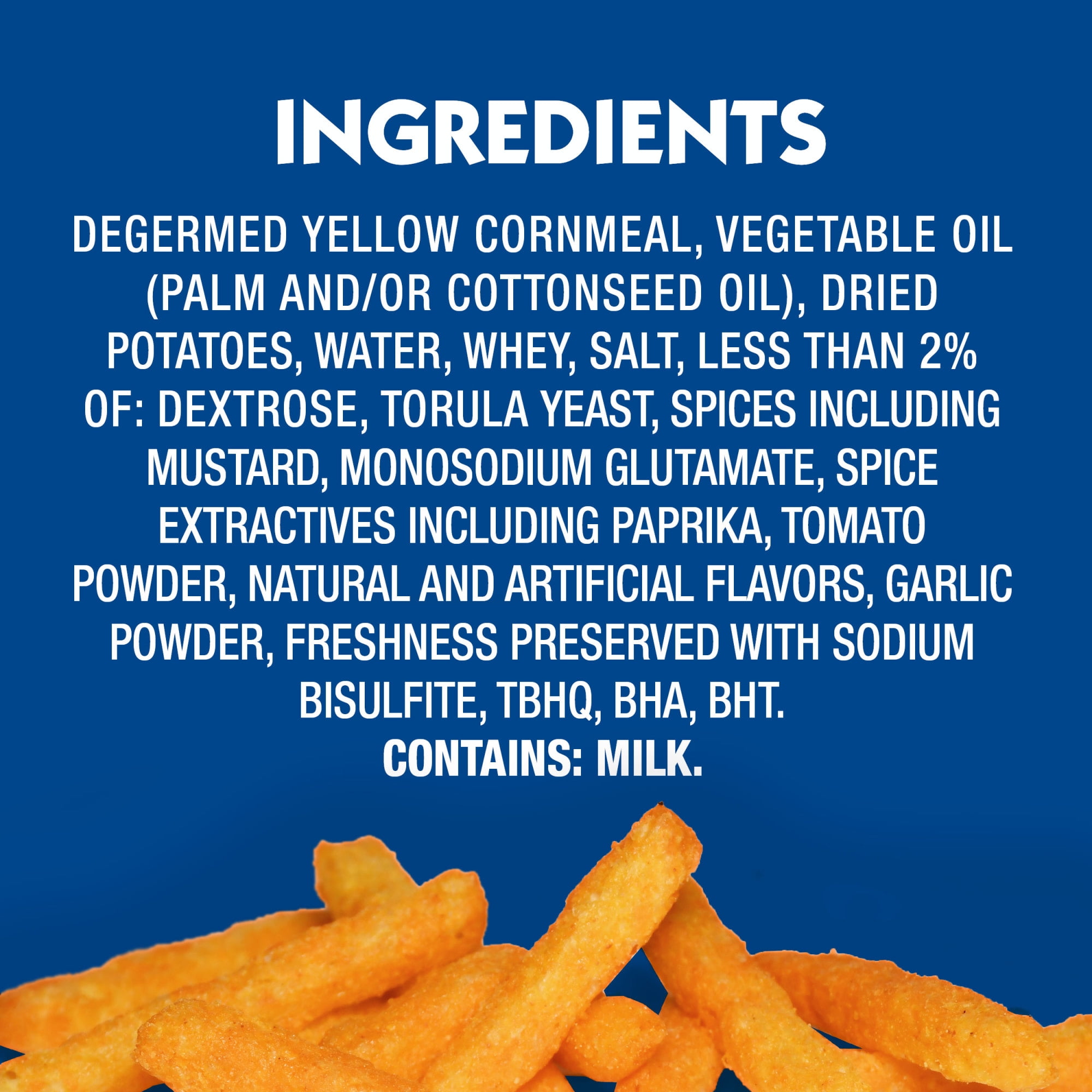 (6 pack) Andy Capp's Big Bag Hot Fries, Corn & Potato Snacks, 8 oz.