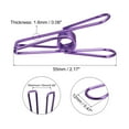 thumbnail image 2 of Unique Bargains Pinces à Nappe, Pinces en Acier au Carbone 55mm pour Fixer Nappe, Violet 16 Pcs, 2 of 5
