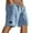 Sky Blue, variant on Hpapadks Mens Corduroy Shorts Casual Elastic Waist Drawstring Summer Beach Short