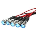 thumbnail image 6 of Pack Of 5 8mm Metal Indicator Light Small Equipment Led 12V Sound Signal Light White, 6 of 8