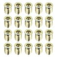 thumbnail image 1 of Unique Bargains Wood Furniture M6x17mm Threaded Insert Nuts Interface Hex Socket Drive 20pcs, 1 of 1