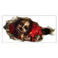 thumbnail image 1 of Cateissary Horror Zombie Halloween pegatinas de pared 3D impermeable monstruo roto TV telón de fondo calcomanías autoadhesivo puerta papel Kits de decoración para fiestas KM311, 1 of 6