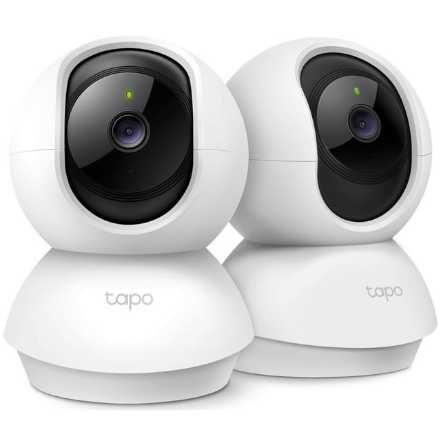 TP-Link Tapo 2K Cámara de seguridad panorámica/inclinable para monitor de bebé, cámara para perros con detección de movimiento, audio bidireccional, sirena, visión nocturna, almacenamiento en la nube