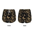 thumbnail image 5 of Lsque Modern Golden Butterfly Printed Women's Running Shorts with Liner Pockets,Elastic Quick Dry Workout Athletic Gym Yoga Shorts,Womens High Waist Shorts-Small, 5 of 9