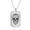 Military Chain (Gold), variant on Calavera Mexican Sugar Skull Dog Tag Necklace Stainless Steel 24" Chain Silver Tone or Gold Tone
