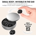 thumbnail image 2 of Smallest Invisible Earbuds Wireless Ear Buds Bluetooth in Ear Mini Discreet Small Tiny Earpiece Sleep Earbuds Hidden with Charging Case Headphones for Small Ears Work Sleeping Android, 2 of 7