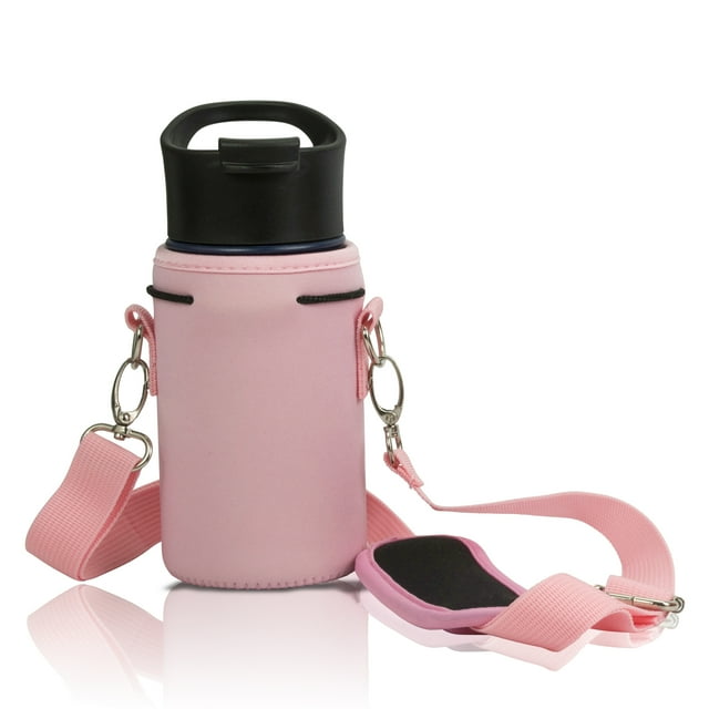Made Easy Kit Neoprene Water Bottle Carrier Holder with Adjustable Shoulder Strap for Insulating & Carrying Water Container Canteen Flask Available in 5 Sizes