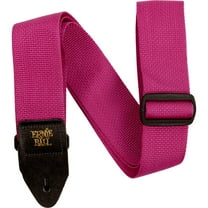 Ernie Ball Polypro Guitar Strap/Bass Strap - Raspberry