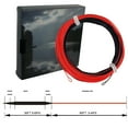 thumbnail image 1 of Full Fast Sinking Fly Fishing Line Weight Forward Taper Fly Line With 2pcs Welded Loop 6 IPS 90FT Red And Black Mainline, 1 of 5