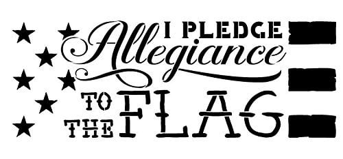 i pledge allegiance stencil by studior12 patriotic american word art