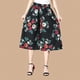 thumbnail image 4 of Pantalones cortos finos de verano Ropa para madres de mediana edad y mayores Pantalones anchos de cintura alta con cintura elástica Culottes coloridos, 4 of 5
