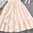 thumbnail image 3 of Eashery Dresses for Girls Party Dress Children's Clothing Baby Girl Dress Beige 8-10 Years, 3 of 5