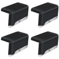 thumbnail image 1 of Paquete de 4 luces solares para patio, acabado negro, impermeables, para caminos, patios, terrazas, escaleras, escalones y cercas. [Clase energética G](Actualización 1LED Caja negra Luz, 1 of 5