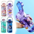 thumbnail image 4 of Wmool 600ml Cartoon Children's Plastic Straw Cup Summer Student Straw Cup, 4 of 6