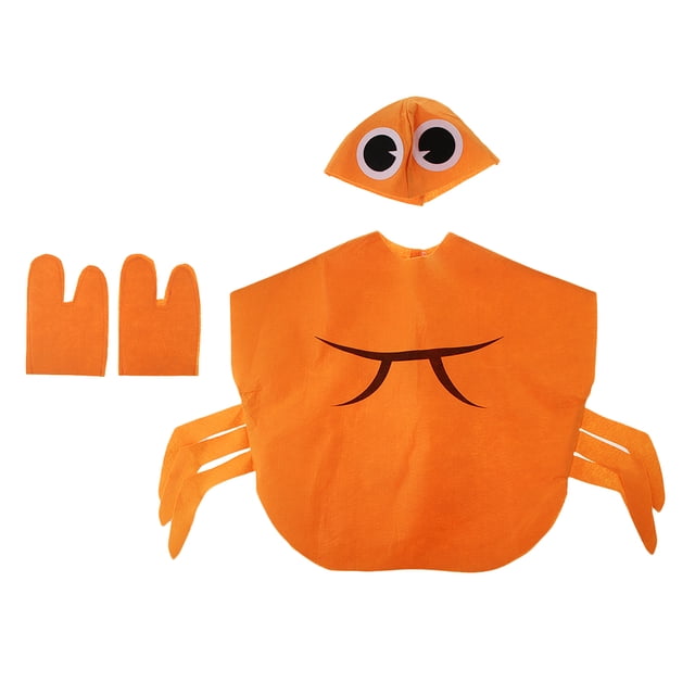 Traje de Cangrejo Sombrero Naranja No dos Te Vestido Lujo Niño Niñas Sunnimix disfraz de animal para niños