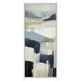 thumbnail image 3 of Kate and Laurel Sylvie Skyline I Framed Canvas Wall Art by Amy Lighthall, 18x40 White, Modern Abstract Landscape Art for Wall, 3 of 7