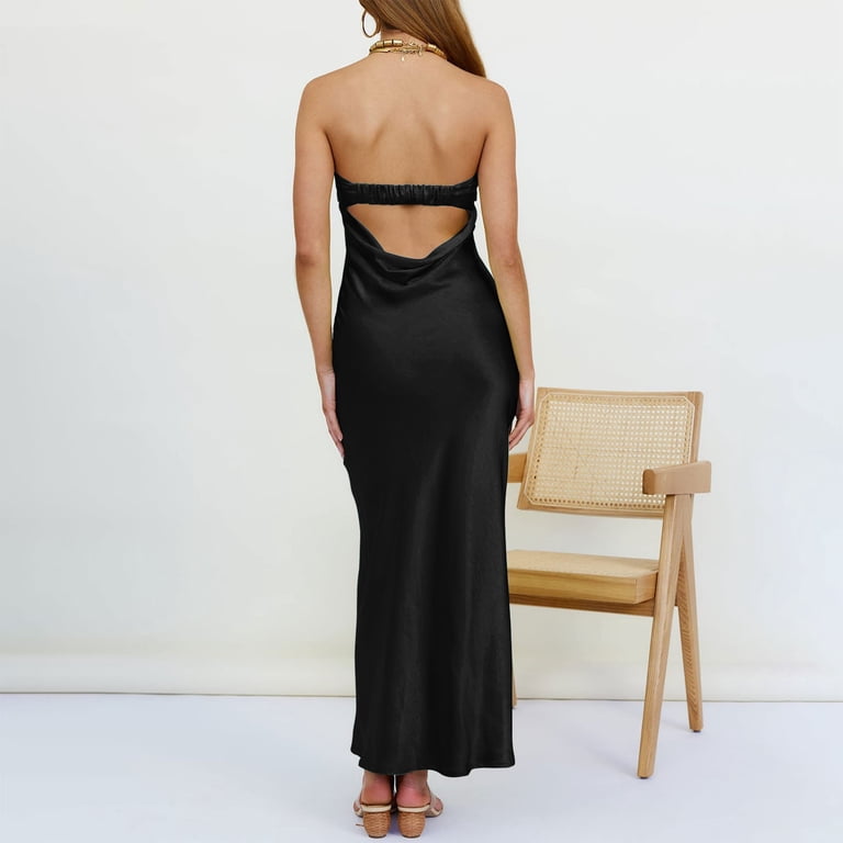 polyester blend dress A Bit Extra Two Tone Cape Fabric Maxi Dress