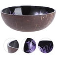 thumbnail image 2 of Unique Purple Coconut Shell Bowl for Storage EcoFriendly Candy Container and Nuts Holder 6.5 Inch, 2 of 8