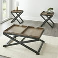 thumbnail image 3 of Topeka Walnut and Ebony Solid Wood Cocktail Table, 3 of 14