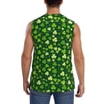 thumbnail image 4 of Fotbe Happy St. Patrick's day Men's Camiseta sin Mangas Estampada para Hombres, Playera Casual para Gimnasio, Entrenamiento, Playa-Small, 4 of 7