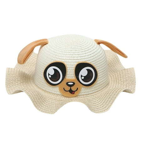 

Hat For Kids Kids Baby Hat Cap Children Breathable Cartoon Hat Ears Straw Sun Protection Hats