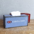 thumbnail image 2 of Industrial Style Container Tissue Box Draw Carton Rectangular Tissue Box Home Decoration, 2 of 5