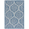 thumbnail image 2 of Safavieh Courtyard Tayler Geometric Indoor/Outdoor Area Rug, Navy/Gray, 5'3" x 7'7", 2 of 10