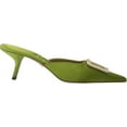 thumbnail image 6 of Sam Edelman Brit Sycamore Green Kitten Heel Slip On Pointed Toe Fashion Pumps (Sycamore Green, 8), 6 of 6