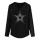 thumbnail image 4 of Camiseta de manga larga con cuello en V para mujer, blusa de lentejuelas brillantes, Tops tipo túnica Fridja FKASFK4611, 4 of 5