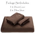 thumbnail image 4 of KITYDALK Premium Velour Velvet Duvet Cover Set - Duvet Cover (104” x 90”) & 2 Pillow Shams (20” x 36”) - 3-Piece Set - Mink, King Size, 4 of 8