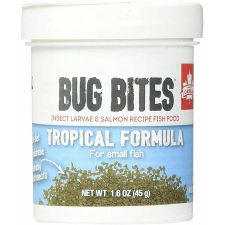 Fluval Bug Bites Tropical Formula for Small Fish 1.6oz, 3