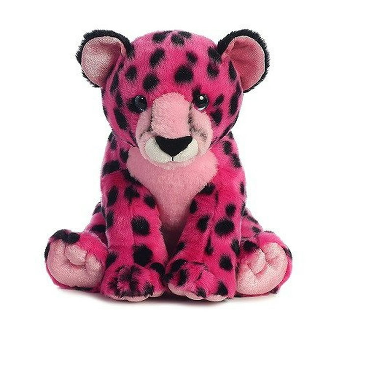 Pink cheetah stuffed animal deals