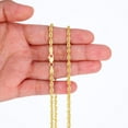 thumbnail image 2 of Nuragold 14K Real Yellow Gold Rope Diamond Cut Chain Lightweight Necklace 16"-30" (1.5mm-4mm) Italian Jewelry for Men & Women, 2 of 16