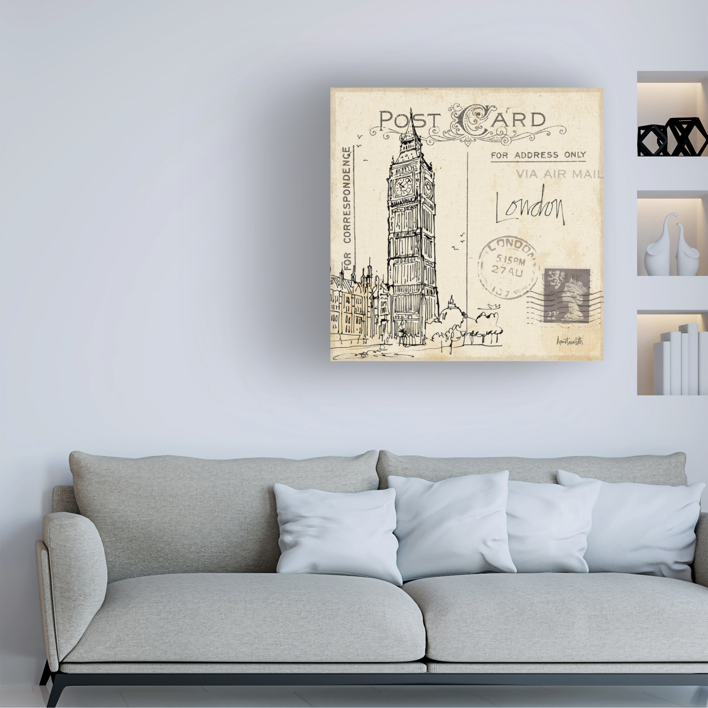 Anne Tavoletti 'Postcard Sketches II' Canvas Art