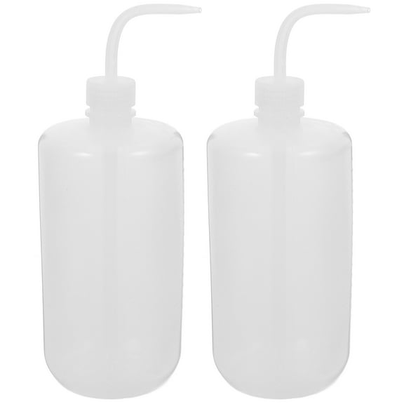 2pcs Clear Plastic Wash Bottle 1000ml Squeeze Tattoo Bottle With Narrow Mouth Bottle Water Containers Pots Gardening Tool For Lab Industry