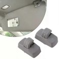 thumbnail image 1 of 2pcs Car Front Sun Visor Sunvisor Hook Clips Bracket For Skoda For Fabia 00-08 For Skoda For Octavia 97-11 For Skoda For Superb, 1 of 5