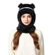 thumbnail image 4 of Sombrero de invierno de punto grueso para mujer | Gorro cálido forrado de forro polar con cobertura de orejas y rostro | Lana cortaviento, ajuste elástico y acogedor, gorra térmica suave para clima, 4 of 8