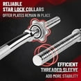 thumbnail image 5 of YES4ALL 480lbs EZ Curl Bar, 47 Inches Curling Barbell, 1 Inch Weight Lifting Bars for Bicep Tricep, 2 Star Collars, 5 of 5