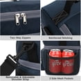 thumbnail image 6 of GYEUKHAM Double Layer Cooler Insulated Lunch Bag Adult Lunch Box Large Tote Bag for Men, Women, With Adjustable Strap,Front Pocket and Dual Large Mesh Side Pockets,Cyan, 6 of 8