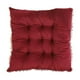 thumbnail image 2 of Funda de almohada de pana de color liso con encaje para silla. Cojín de asiento multicolor. Personalizable para sillas. Cojín de fibra de poliéster., 2 of 6