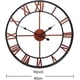 thumbnail image 5 of Reloj de jardín Reloj de pared de jardín al aire libre Reloj de jardín con números romanos grandes Reloj de hierro al aire libre Reloj al aire libre,40cm/16inch,11 kaili Sencillez, 5 of 5