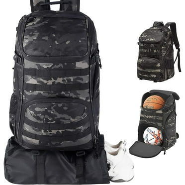 Large Basketball Bag Backpack for Men Women Basketball Bookbag with Ball Compartment Shoes Bag 35L Capacity Soccer Ball Bag Gym Backpack Fit Volleyball Football Sports Travel
